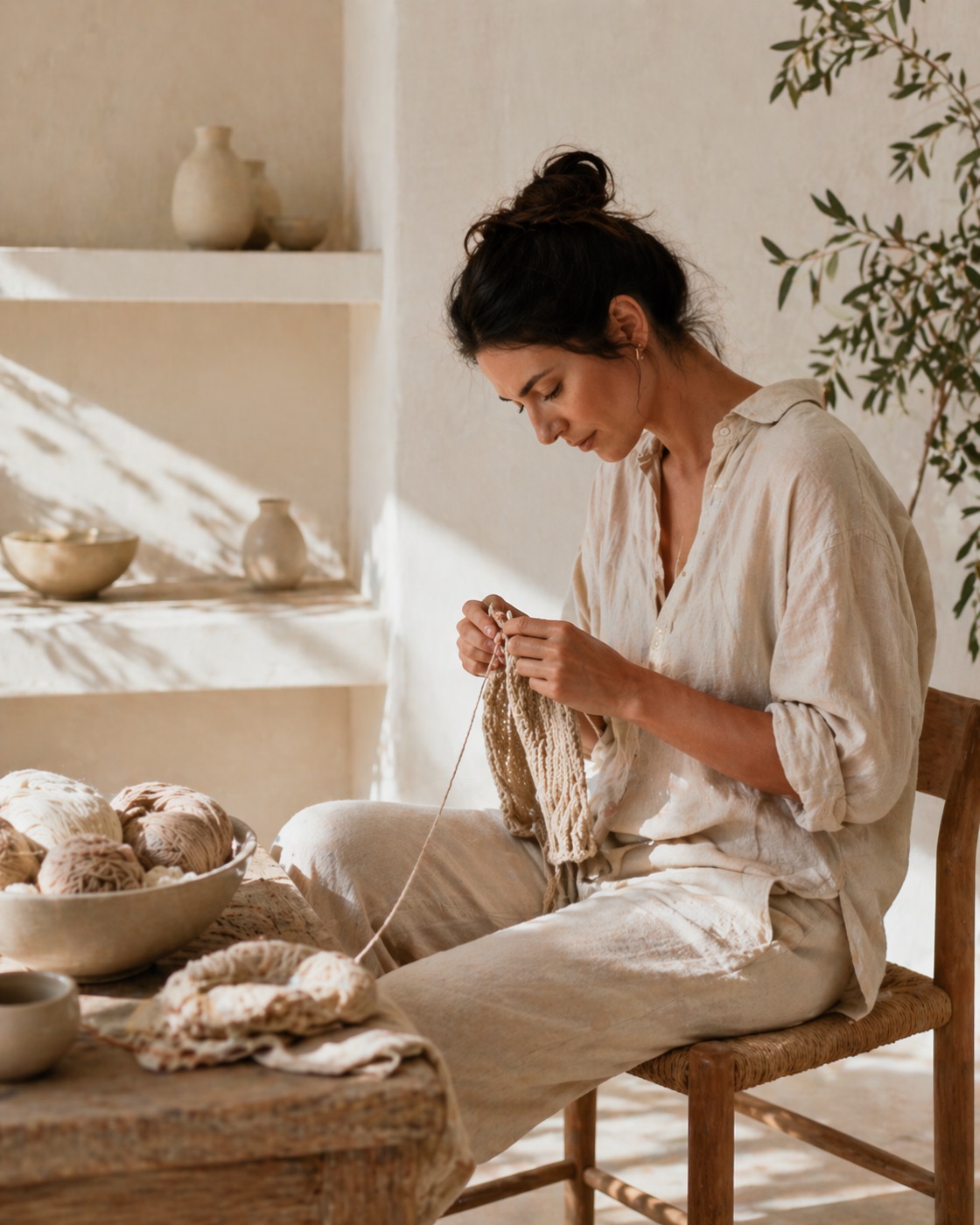 Knitting at CandleCraft Academy